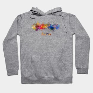 Bolton skyline in watercolor Hoodie